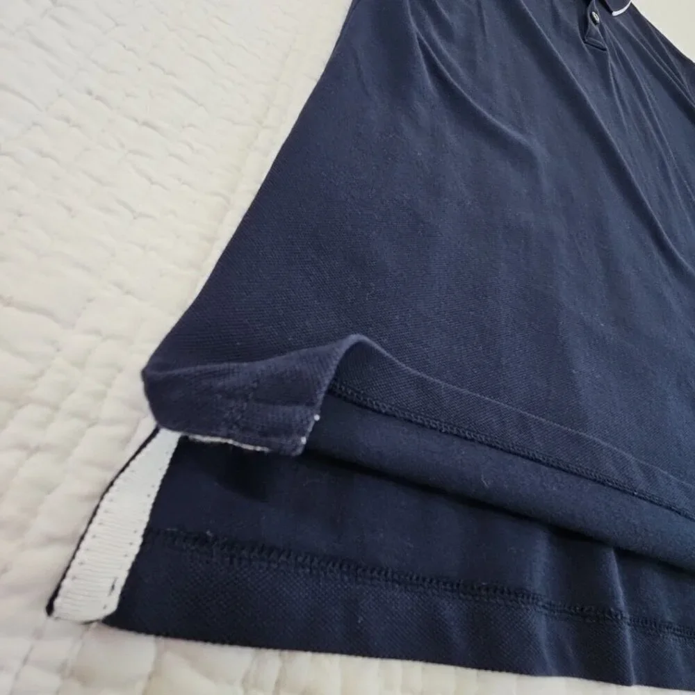 Banana Republic Performance Pique Polo Golf Shirt Navy‎ Blue Men’s Medium EUC LN